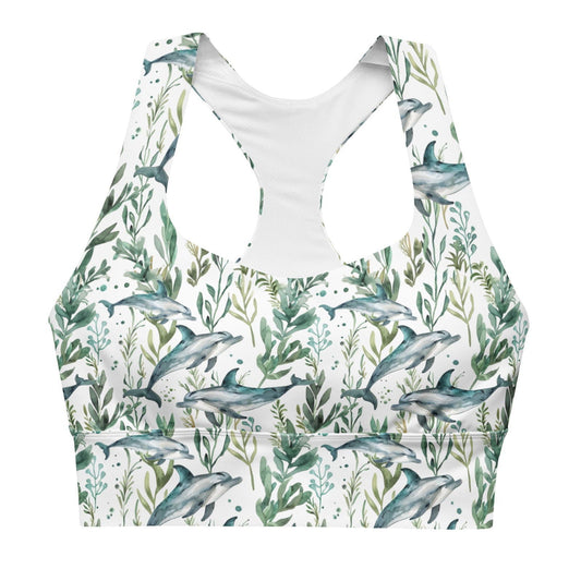 Salinity Swimwear Seascape Dolphin Eco Sports Bra Top Sports Top