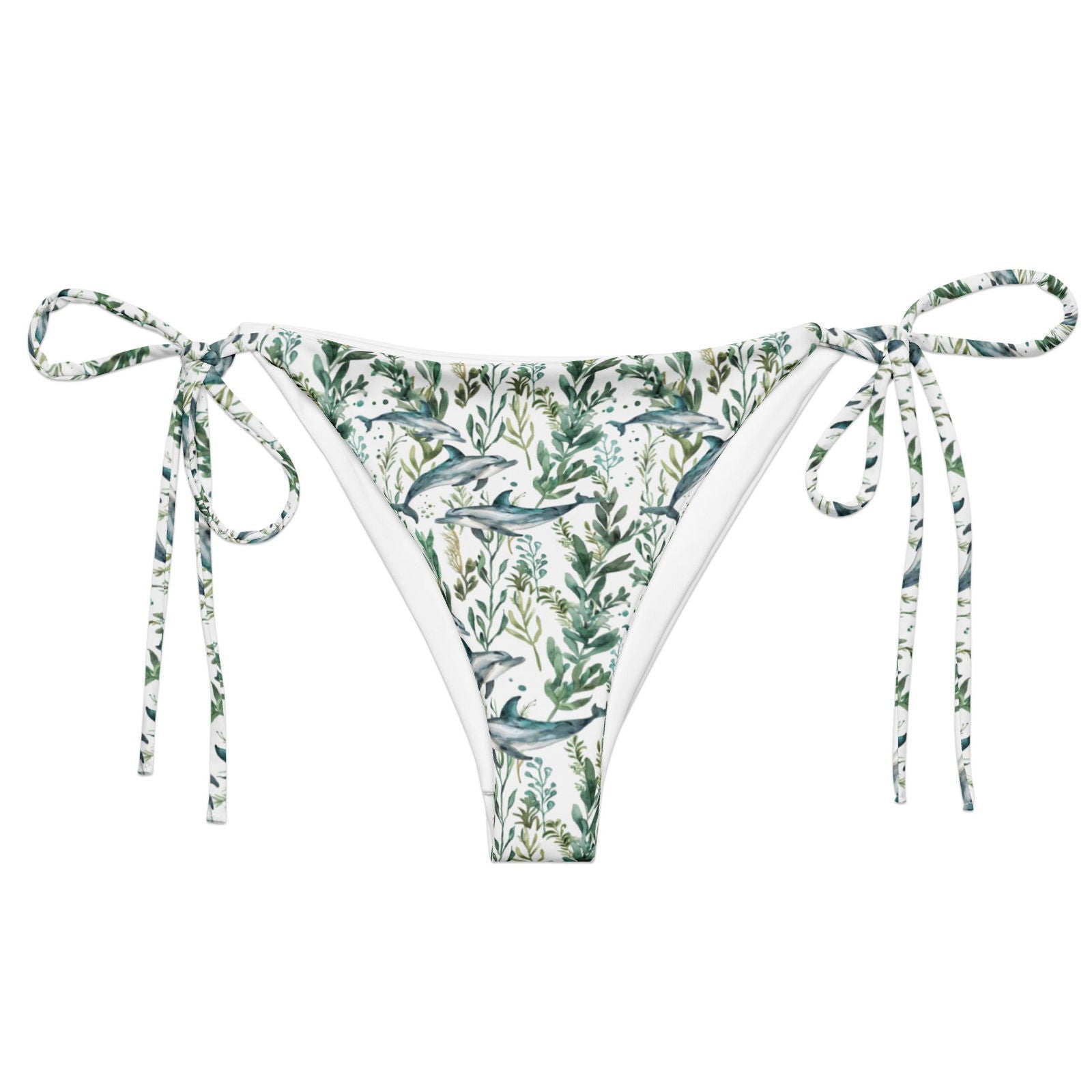 Salinity Swimwear Seascape Dolphin Eco String Bikini Bottom Bikini Bottom