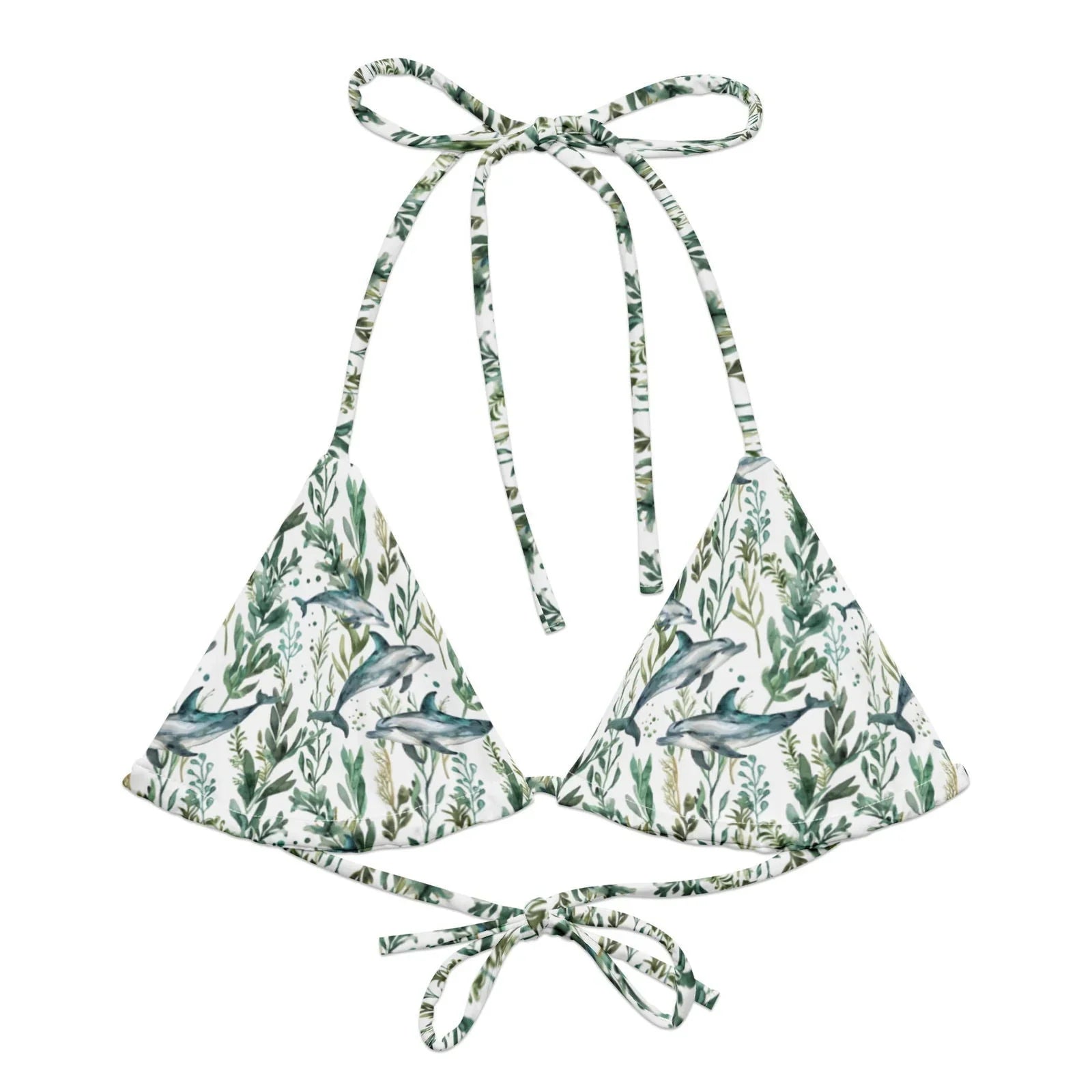 Seascape Dolphin Eco String Bikini Top - Salinity Swimwear