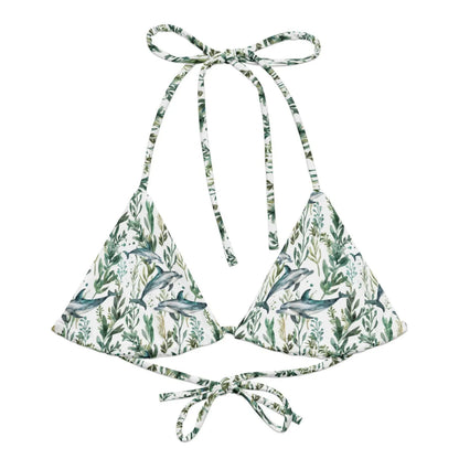 Seascape Dolphin Eco String Bikini Top - Salinity Swimwear