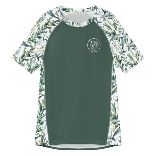 Seascape Dolphin Men’s Short Sleeve Swim Shirt - Salinity Swimwear