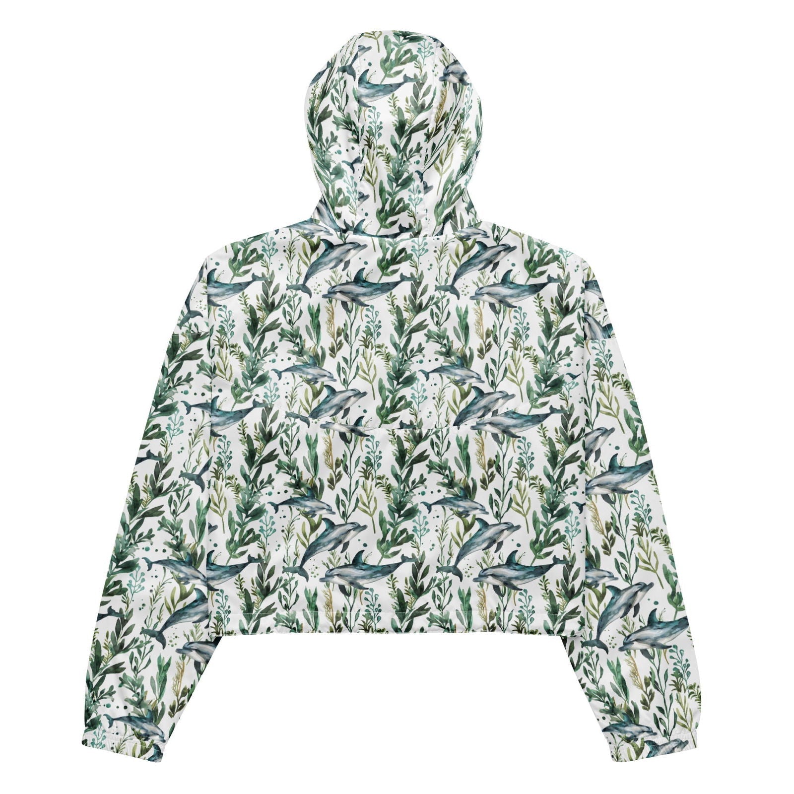 Salinity Swimwear Seascape Dolphin Women’s cropped Windbreaker Windbreaker
