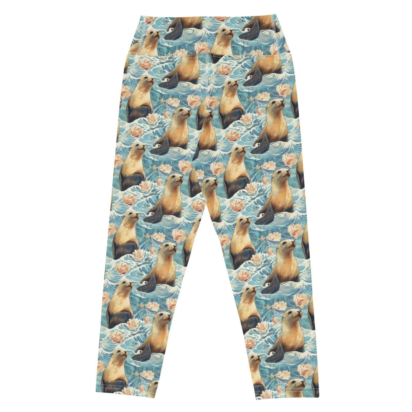 Seaside Sea Lion Capri Swim Leggings - Salinity Swimwear