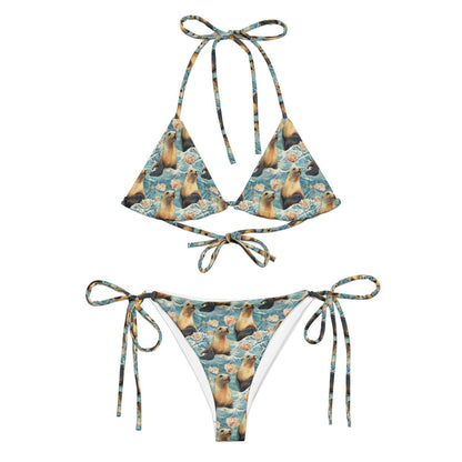 Salinity Swimwear Seaside Sea Lion Eco String Bikini Set Bikini Set