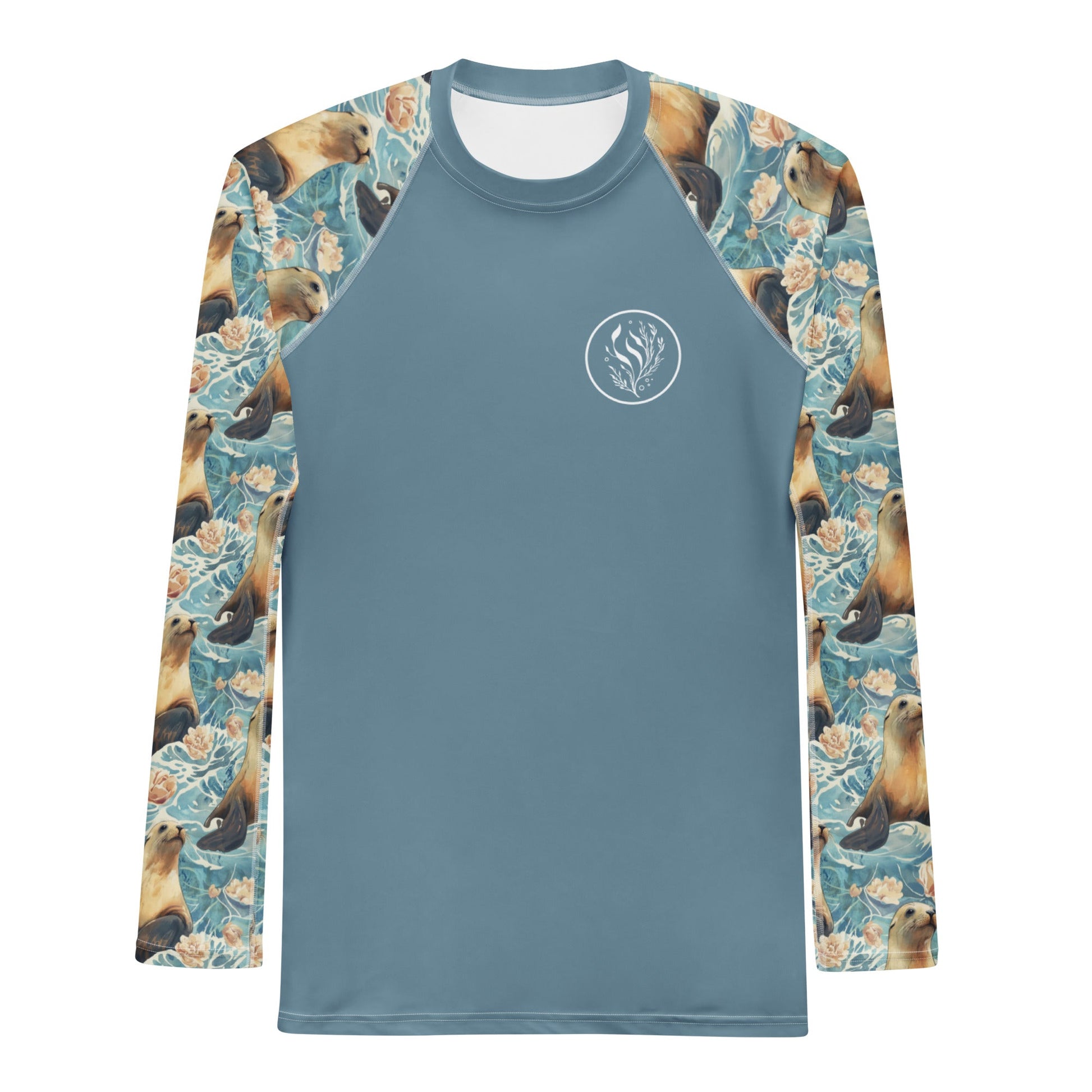 Seaside Sea Lion Men's Rash Guard - Salinity Swimwear