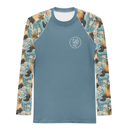 Seaside Sea Lion Men's Rash Guard - Salinity Swimwear