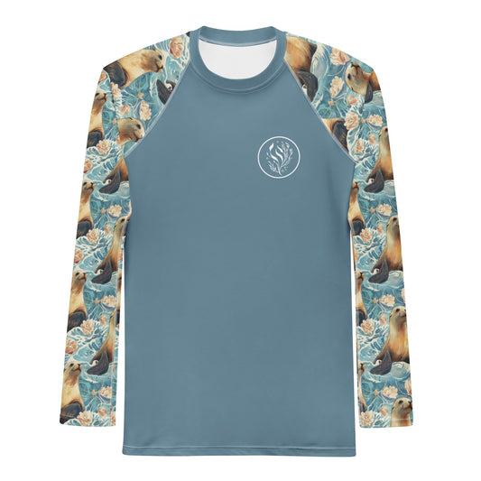 Salinity Swimwear Seaside Sea Lion Men's Rash Guard Rash Guard