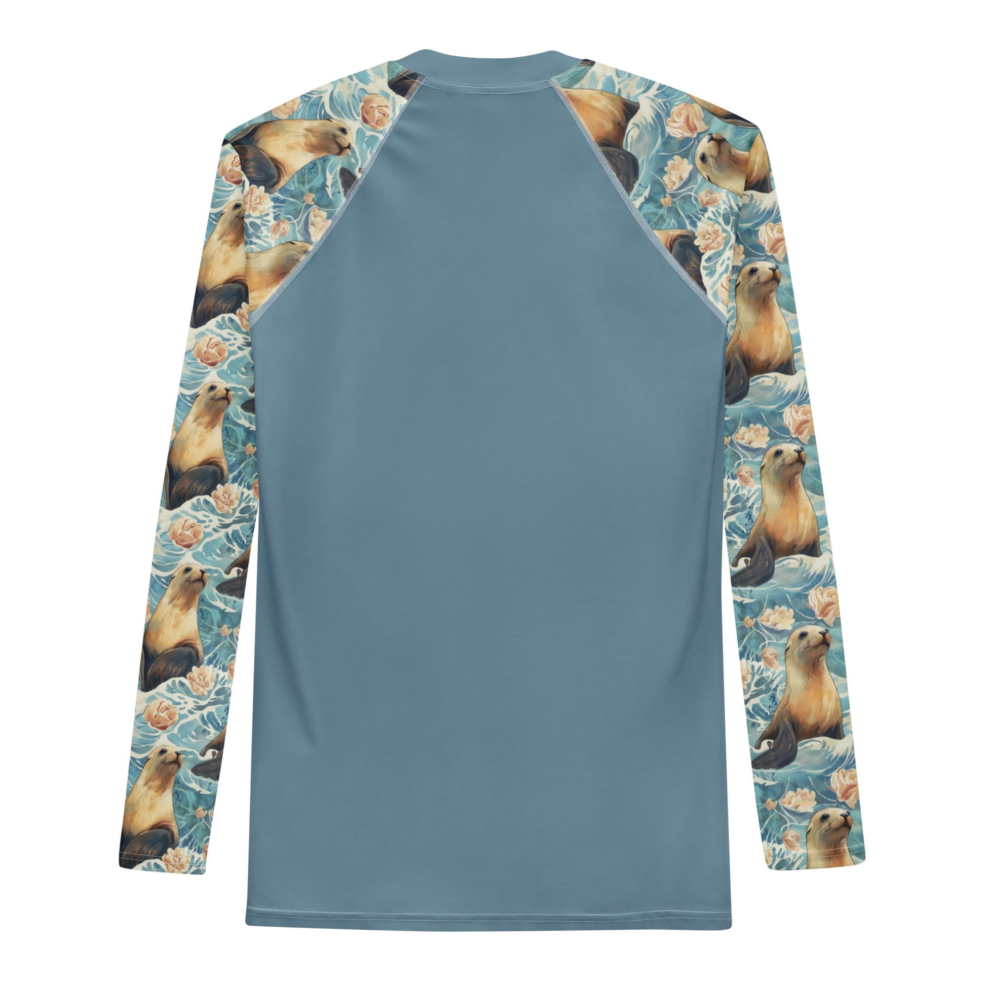 Seaside Sea Lion Men's Rash Guard - Salinity Swimwear
