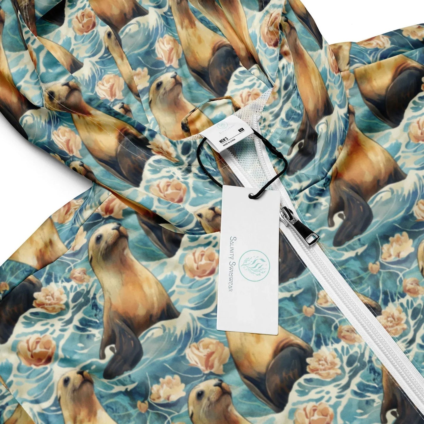 Seaside Sea Lion Men’s windbreaker - Salinity Swimwear
