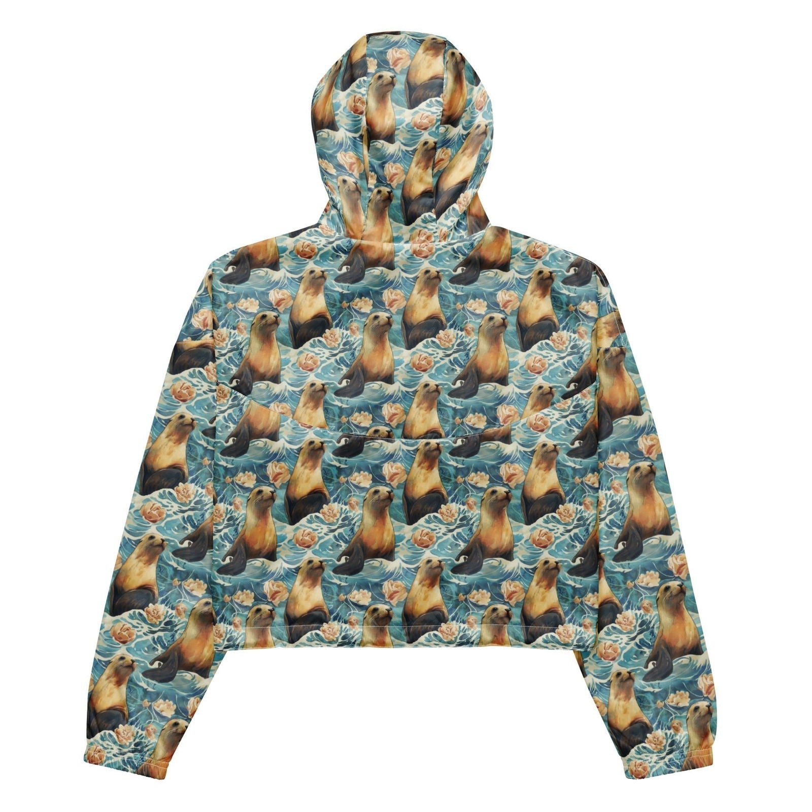 Salinity Swimwear Seaside Sea Lion Women’s cropped Windbreaker Windbreaker