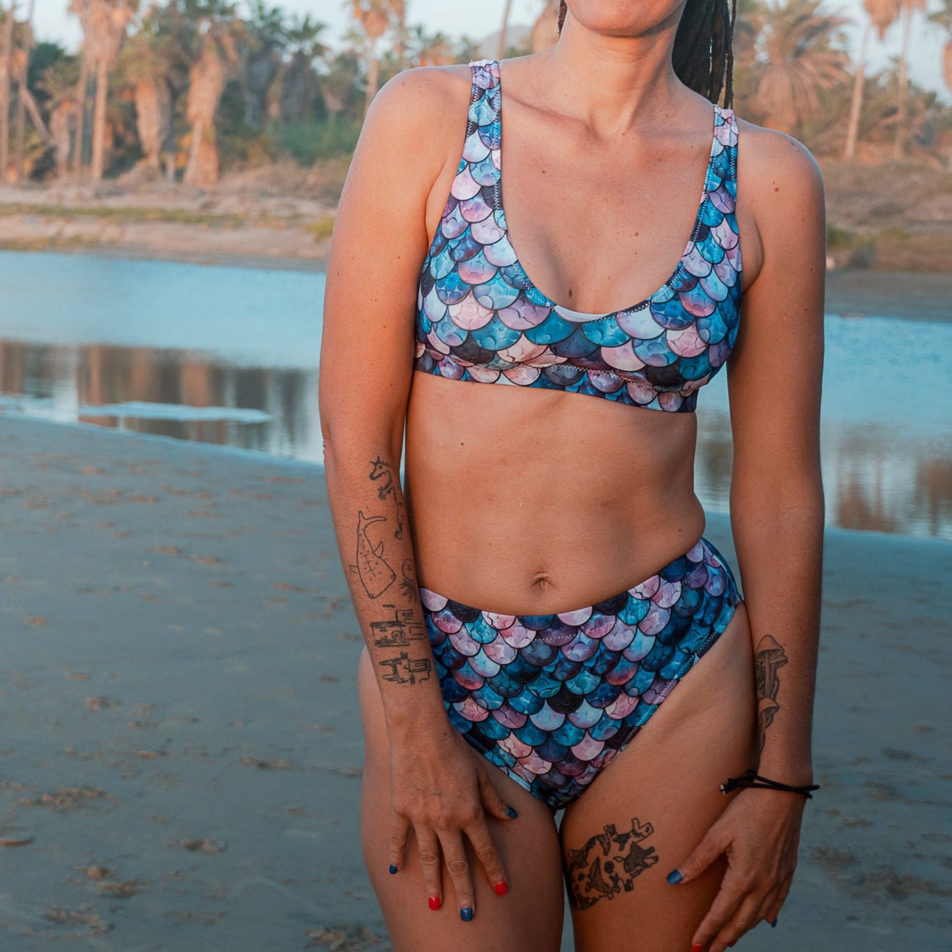 Shadowy Sea Siren Eco Bikini Top - Salinity Swimwear