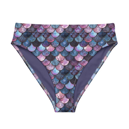 Shadowy Sea Siren Eco High-Waisted Bikini Bottom - Salinity Swimwear
