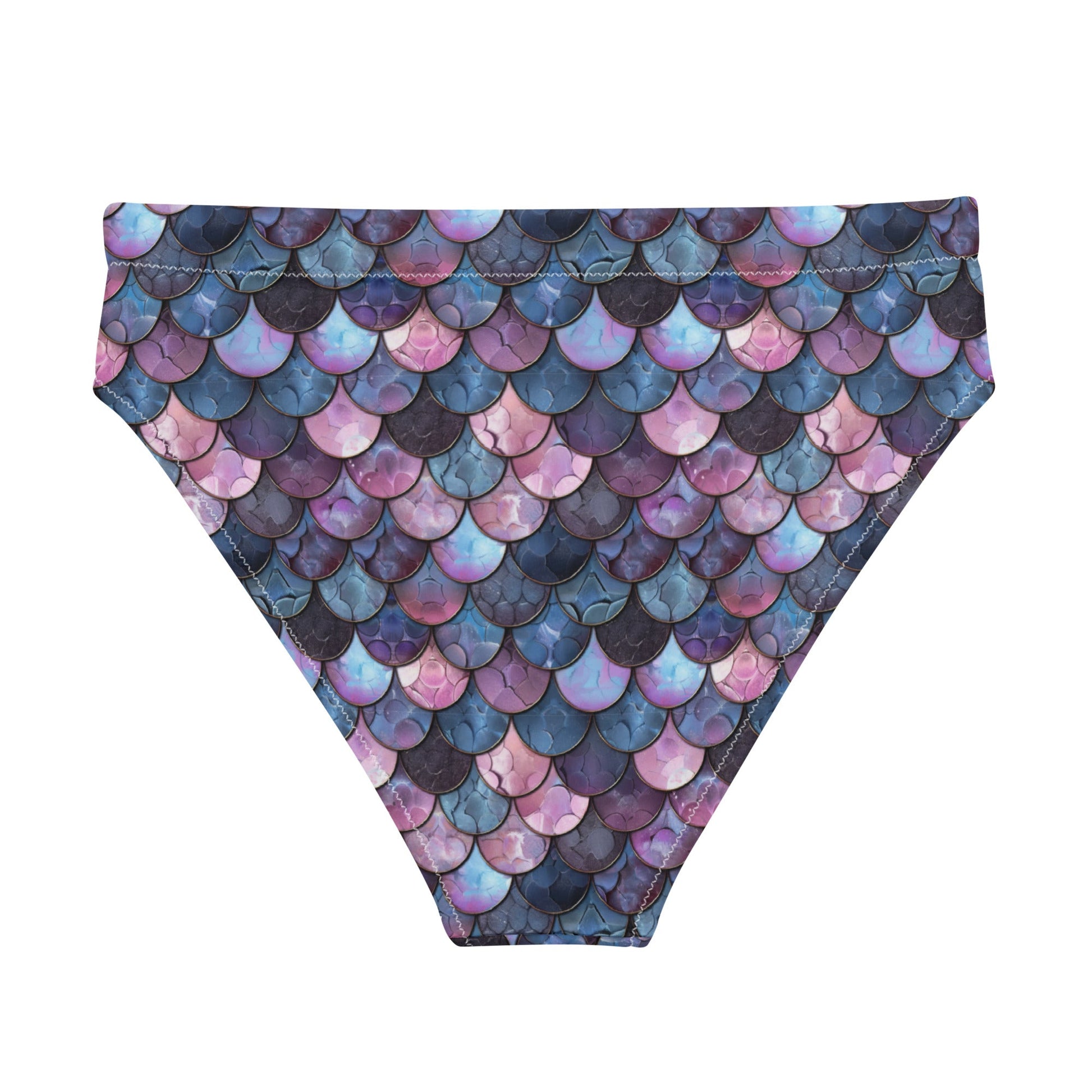 Shadowy Sea Siren Eco High-Waisted Bikini Bottom - Salinity Swimwear