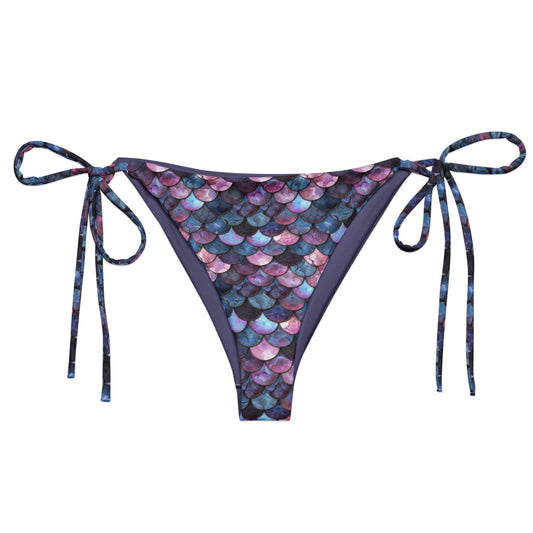 Shadowy Sea Siren Eco String Bikini Bottom - Salinity Swimwear