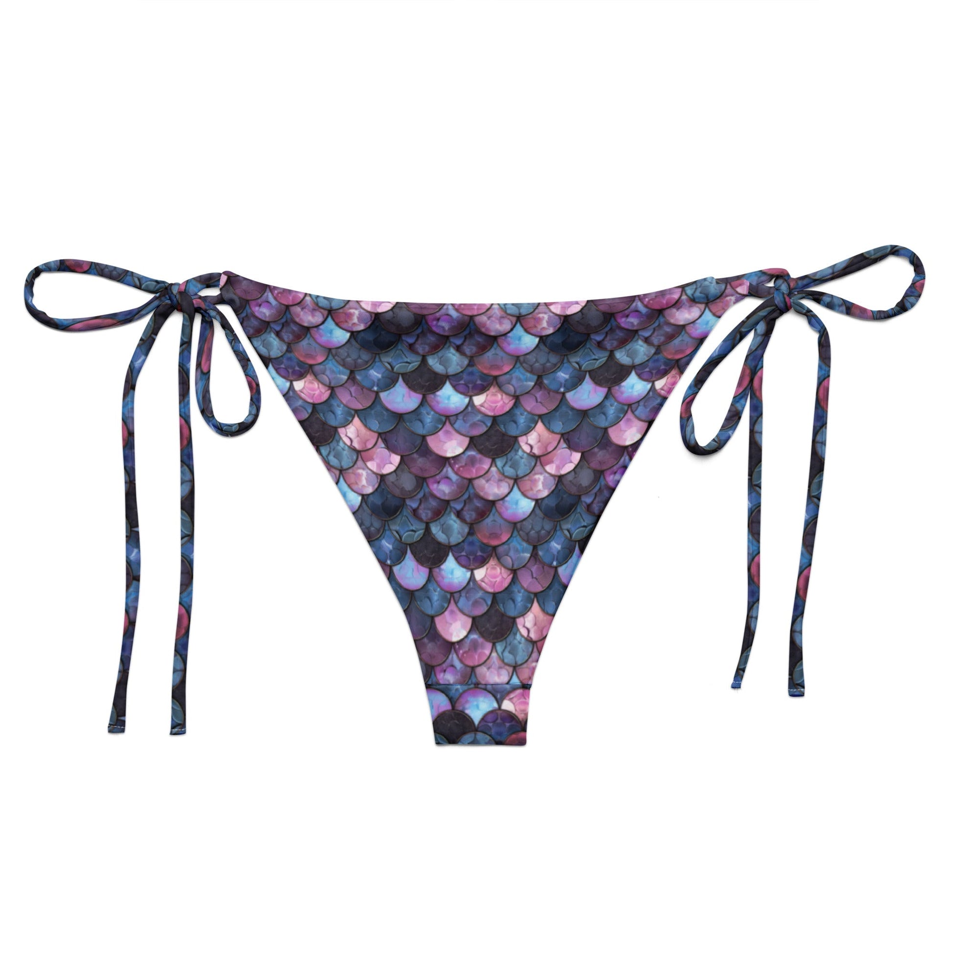 Shadowy Sea Siren Eco String Bikini Bottom - Salinity Swimwear