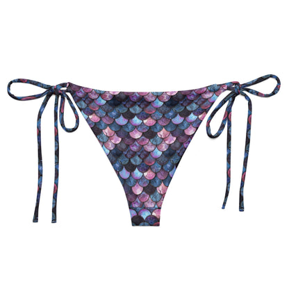 Shadowy Sea Siren Eco String Bikini Bottom - Salinity Swimwear