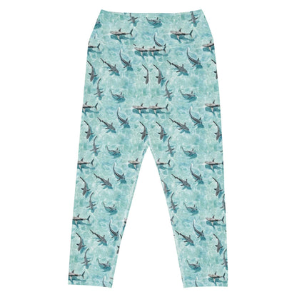 Shark Watch Capri Swim Leggings - Salinity Swimwear
