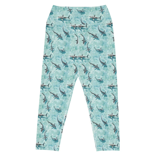 Shark Watch Capri Swim Leggings - Salinity Swimwear