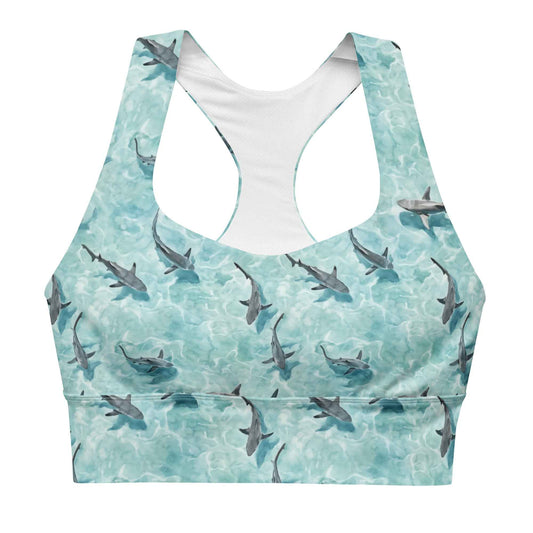 Shark Watch Eco Sports Bra Top - Salinity Swimwear