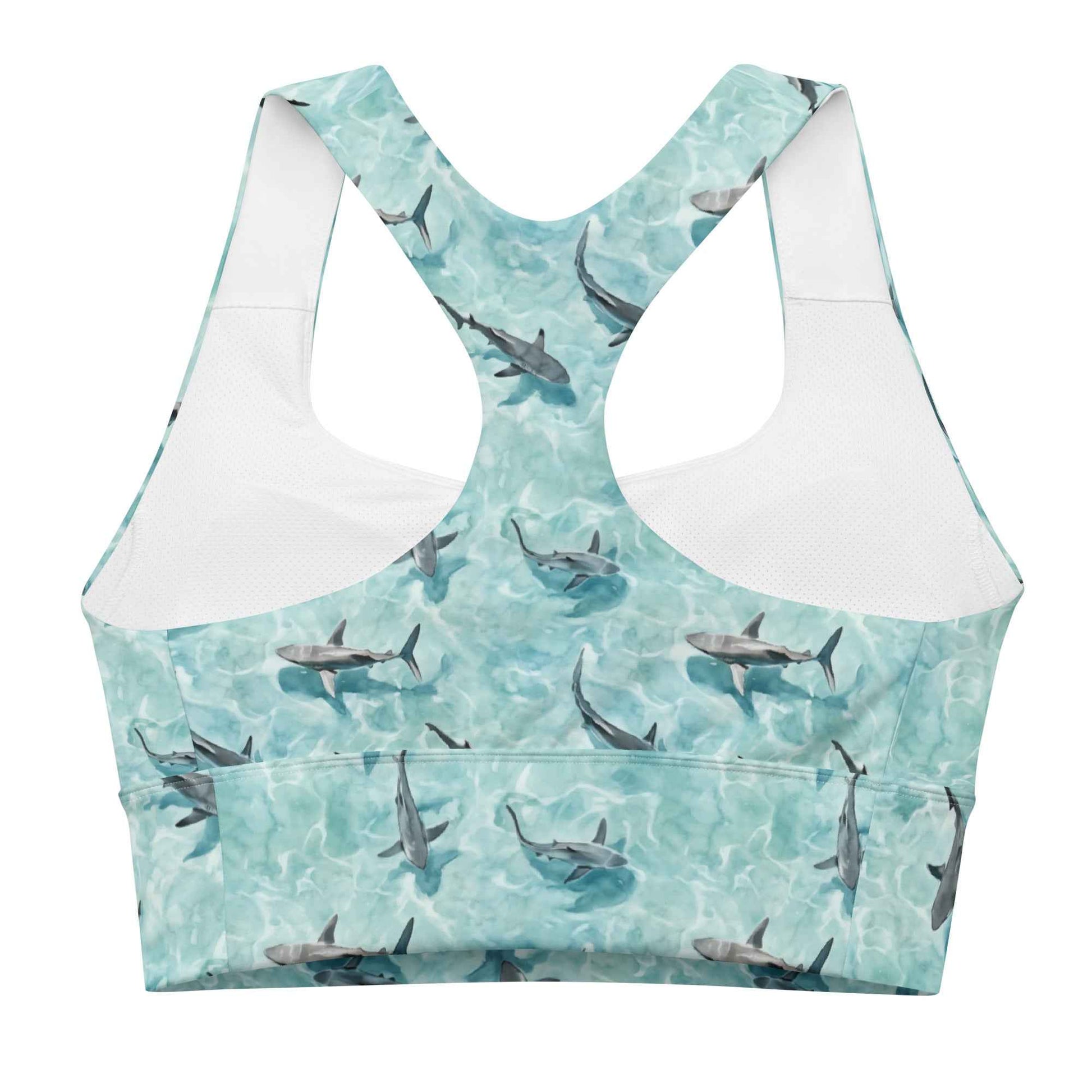 Shark Watch Eco Sports Bra Top - Salinity Swimwear