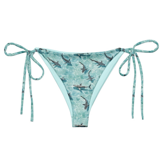 Salinity Swimwear Shark Watch Eco String Bikini Bottom Bikini Bottom