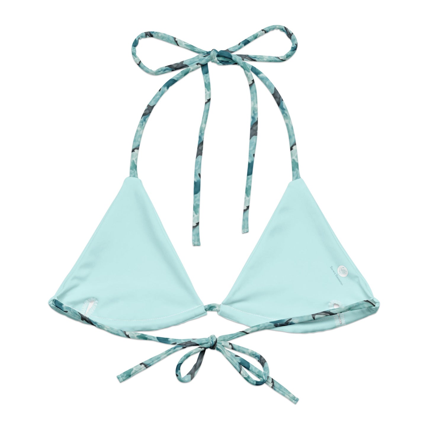 Salinity Swimwear Shark Watch Eco String Bikini Top Bikini Top