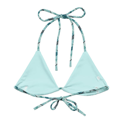 Salinity Swimwear Shark Watch Eco String Bikini Top Bikini Top