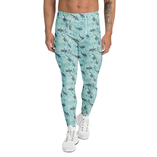 Salinity Swimwear Shark Watch Men's Swim Leggings Leggings
