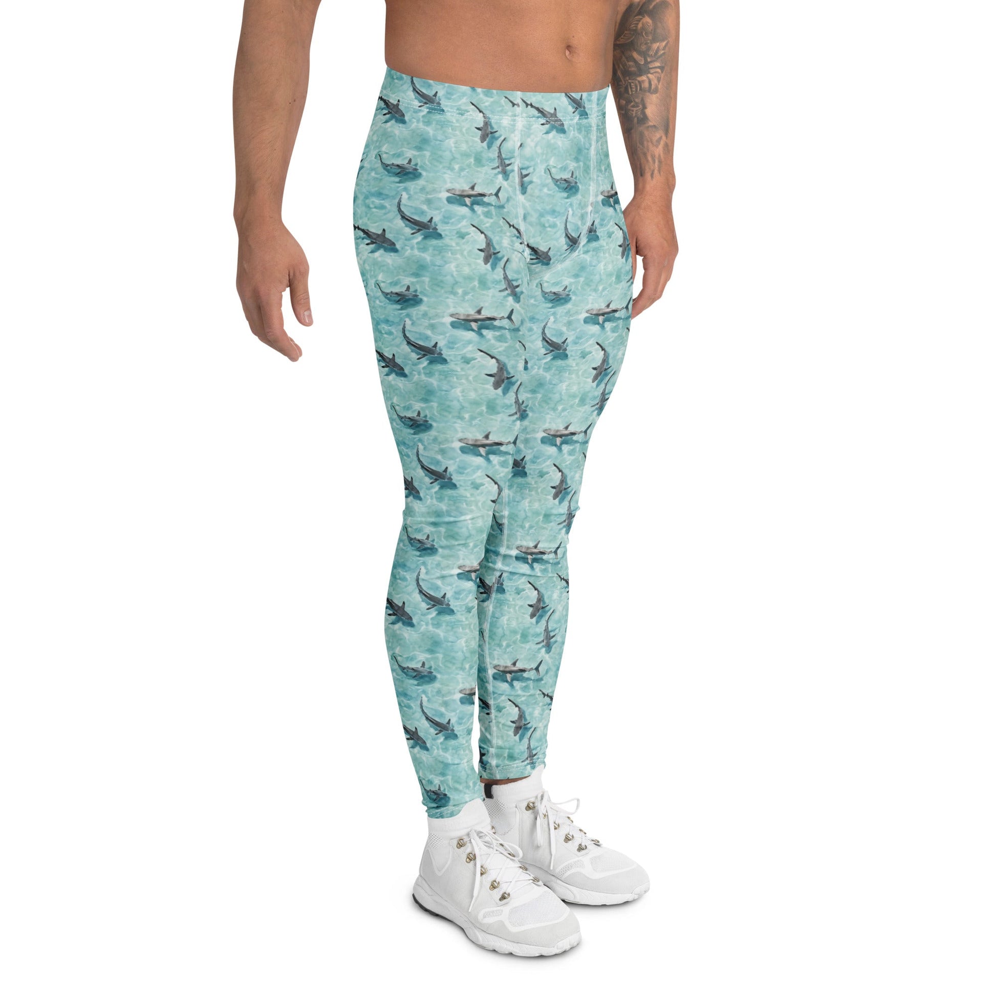 Shark Watch Men's Swim Leggings - Salinity Swimwear