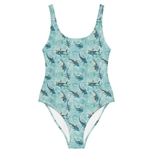 Shark Watch One-Piece Swimsuit - Salinity Swimwear