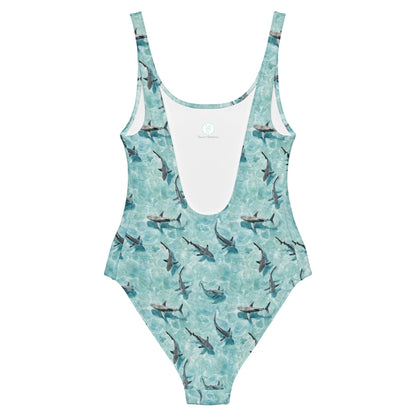 Shark Watch One-Piece Swimsuit - Salinity Swimwear