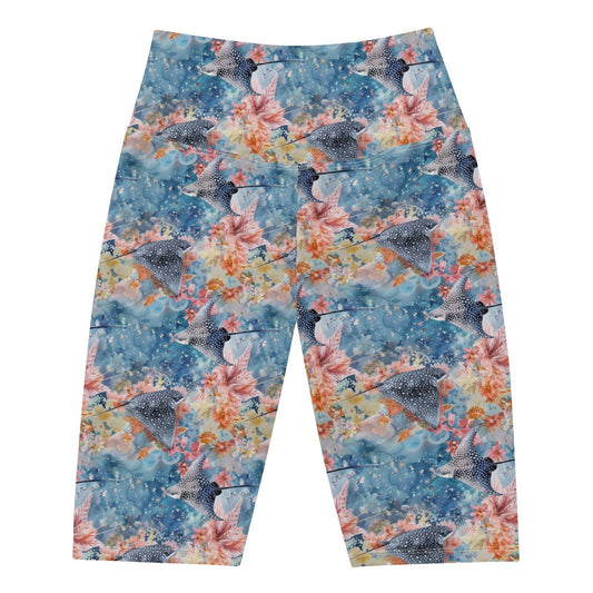Spotted Eagle Ray 8" Inch Dive Shorts - Salinity Swimwear