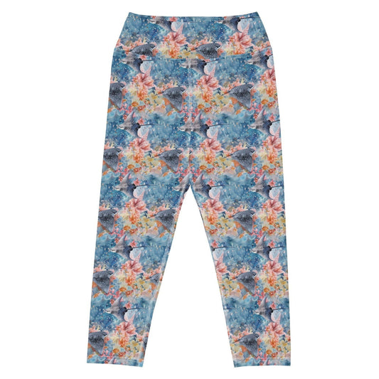 Spotted Eagle Ray Capri Swim Leggings - Salinity Swimwear