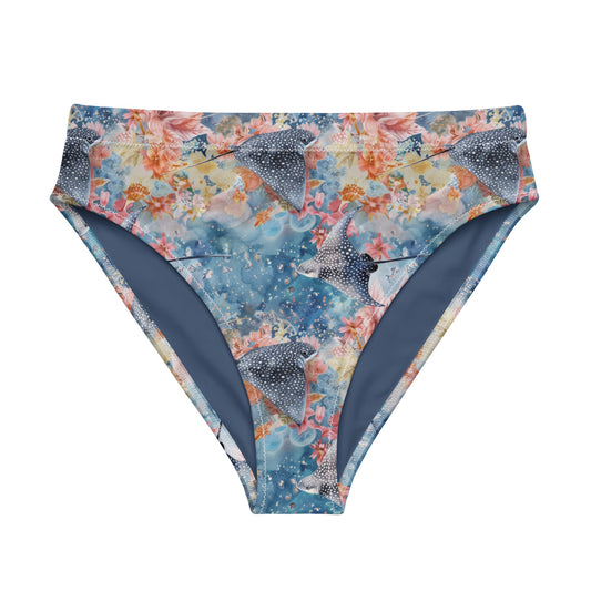 Salinity Swimwear Spotted Eagle Ray Eco High - Waisted Bikini Bottom Bikini Bottom