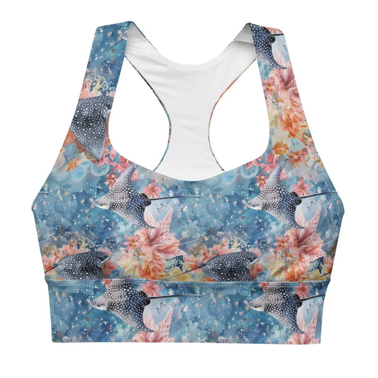 Spotted Eagle Ray Eco Sports Bra Top - Salinity Swimwear