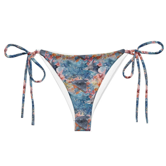 Spotted Eagle Ray Eco String Bikini Bottom - Salinity Swimwear