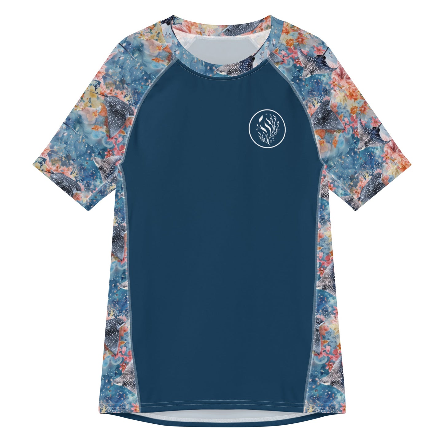 Spotted Eagle Ray Men’s Short Sleeve Swim Shirt - Salinity Swimwear