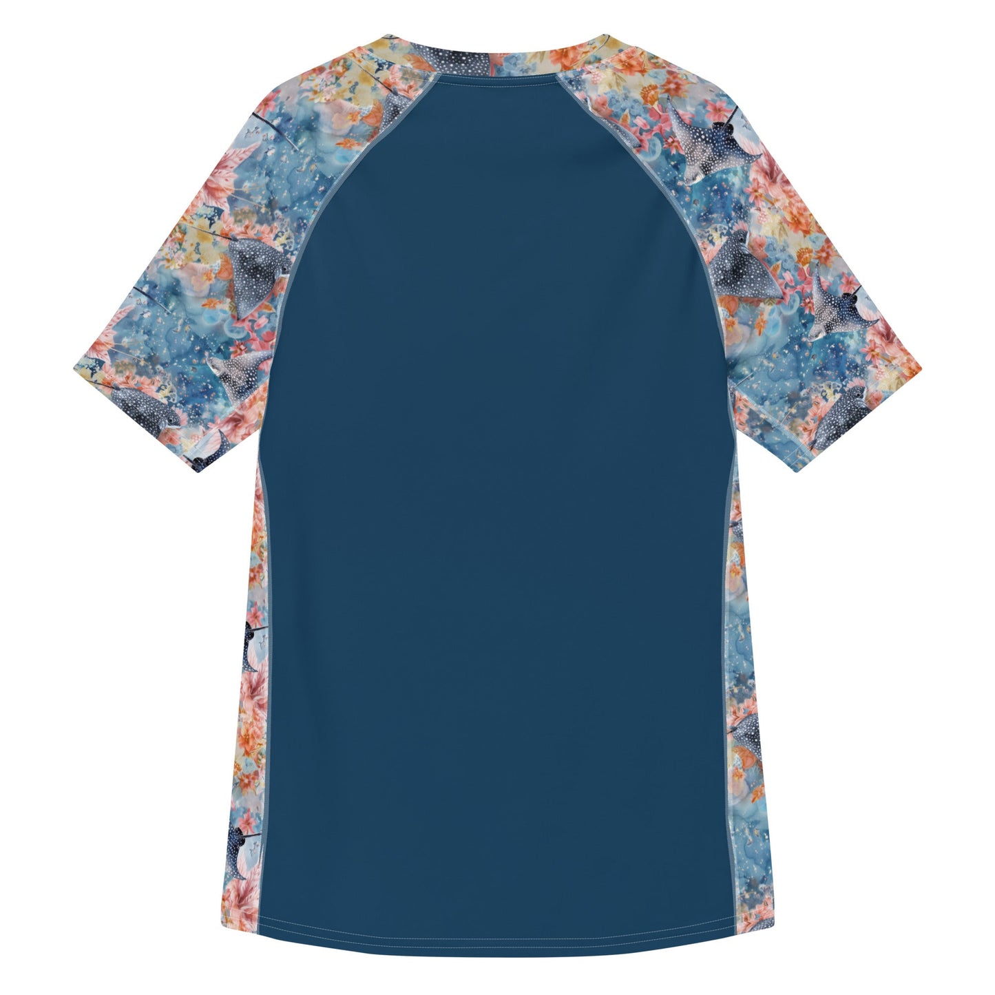 Salinity Swimwear Spotted Eagle Ray Men’s Short Sleeve Swim Shirt Rash Guard