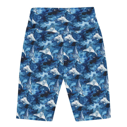 Starry Manta Ray 8" Inch Dive Shorts - Salinity Swimwear