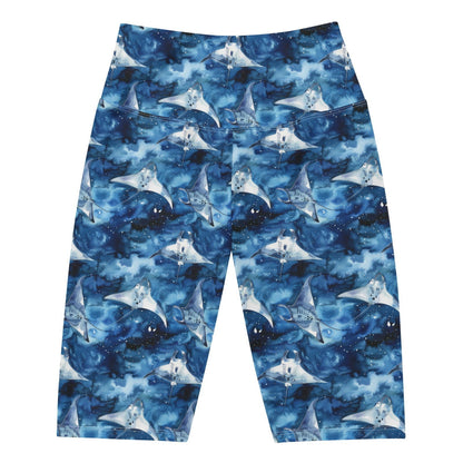 Starry Manta Ray 8" Inch Dive Shorts - Salinity Swimwear