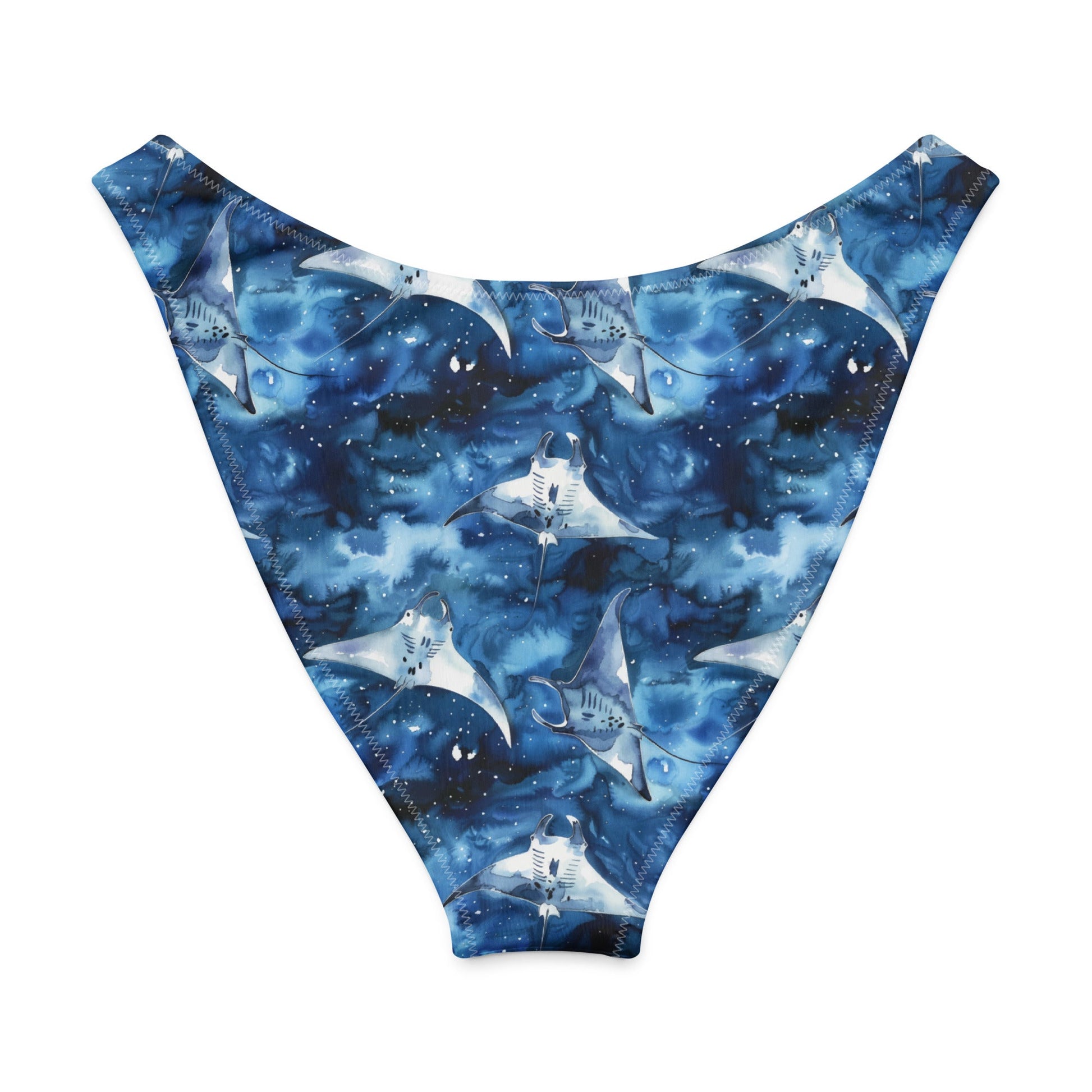 Salinity Swimwear Starry Manta Ray High - Leg Cheeky Bikini Bottom Bikini Bottom