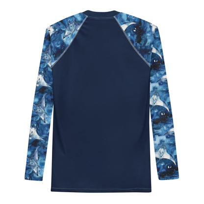 Starry Manta Ray Men's Rash Guard - Salinity Swimwear