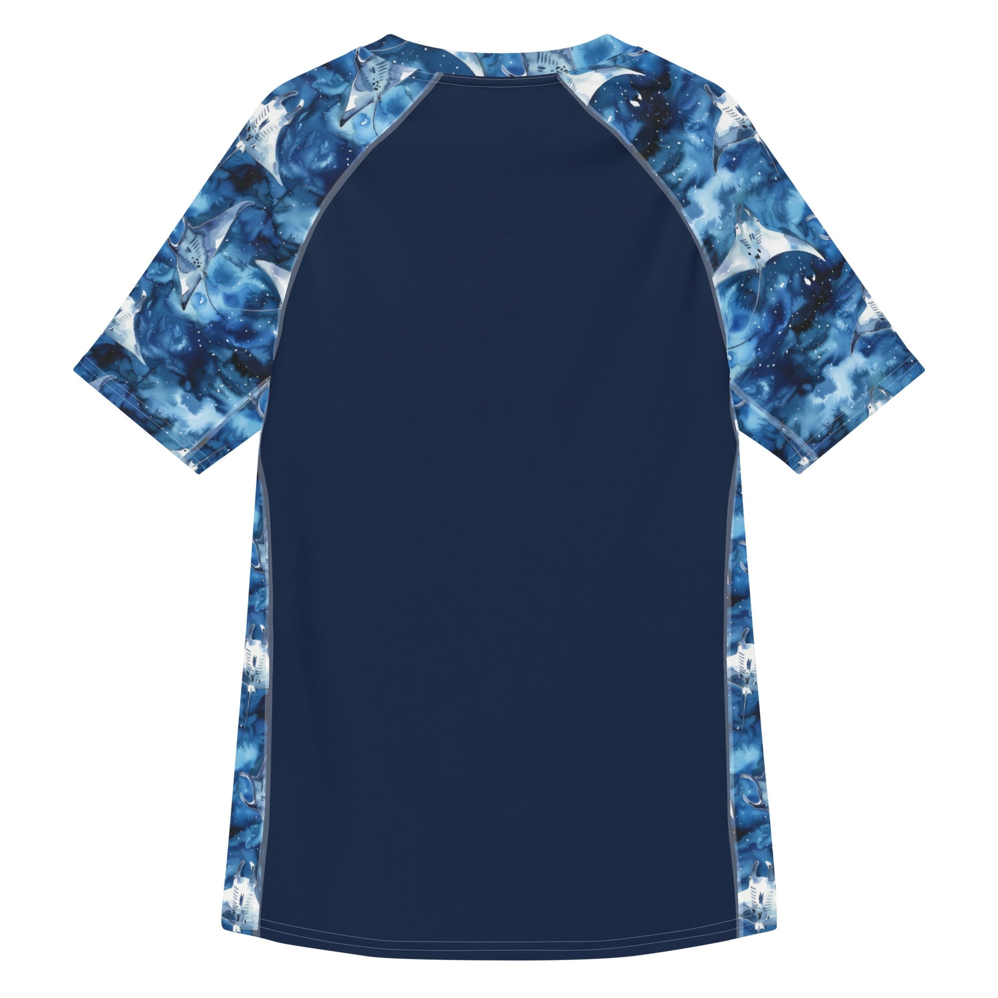 Starry Manta Ray Men’s Short Sleeve Swim Shirt - Salinity Swimwear