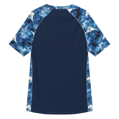 Starry Manta Ray Men’s Short Sleeve Swim Shirt - Salinity Swimwear