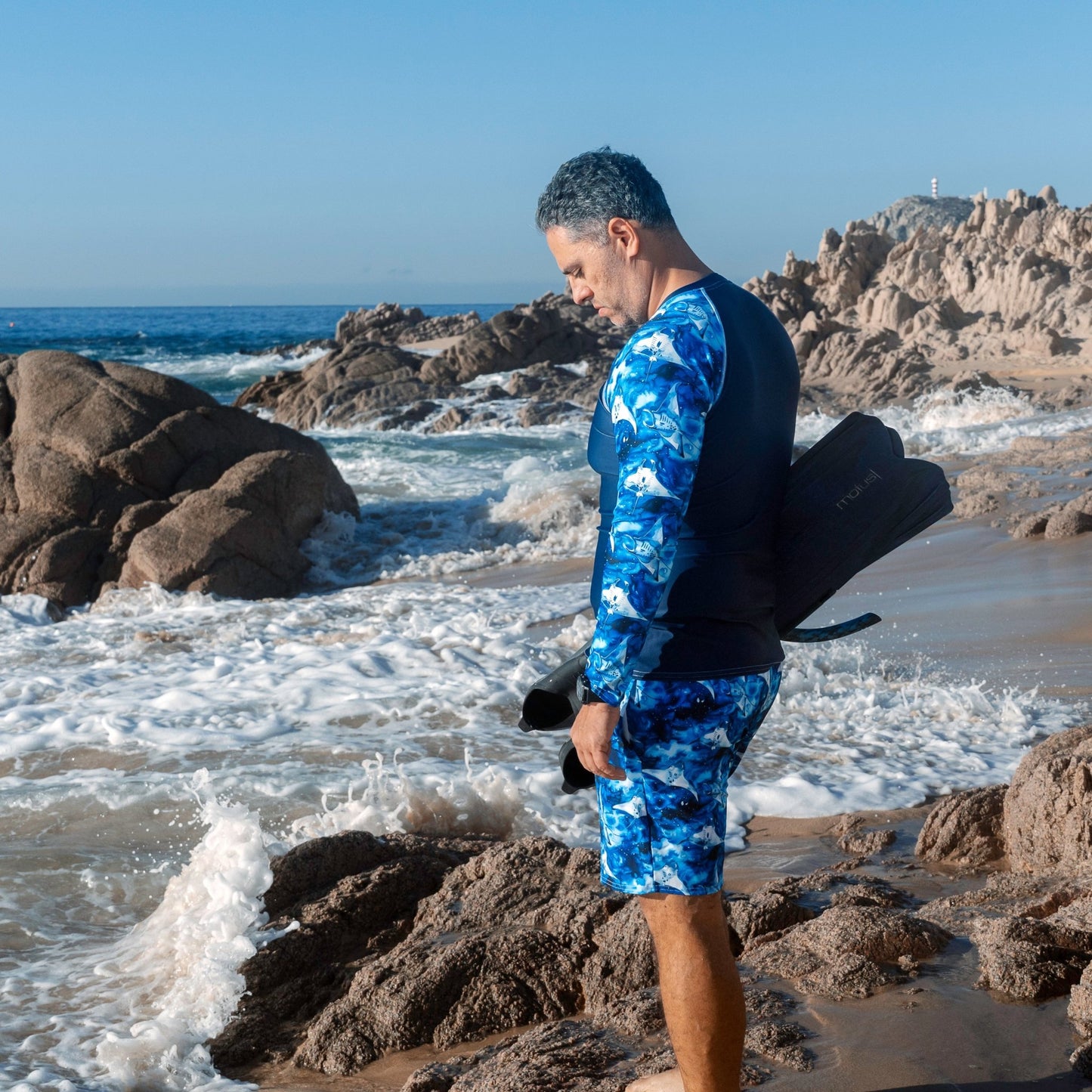 Salinity Swimwear Starry Manta Ray Men's Swim Trunks Swim Trunks