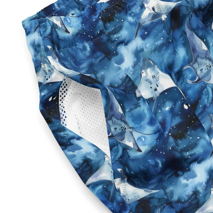 Starry Manta Ray Men's Swim Trunks - Salinity Swimwear