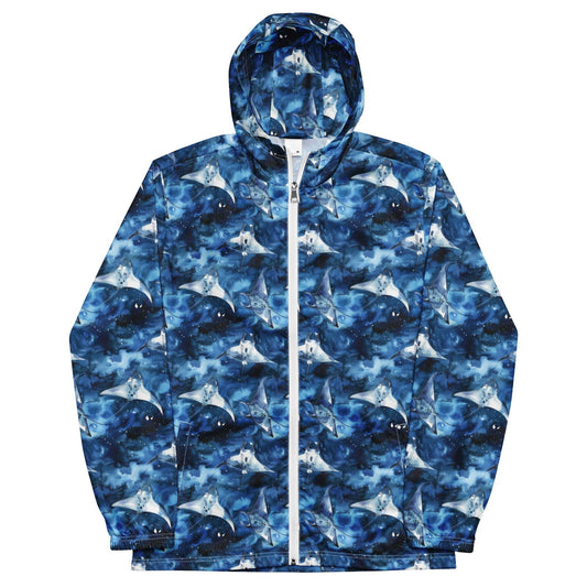 Salinity Swimwear Starry Manta Ray Men’s Windbreaker Windbreaker