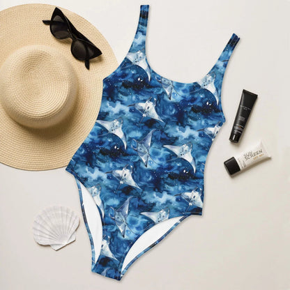 Starry Manta Ray One-Piece Swimsuit - Salinity Swimwear