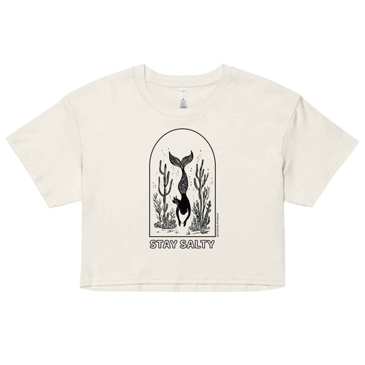 Salinity Swimwear Stay Salty Women’s Crop Top T-Shirt