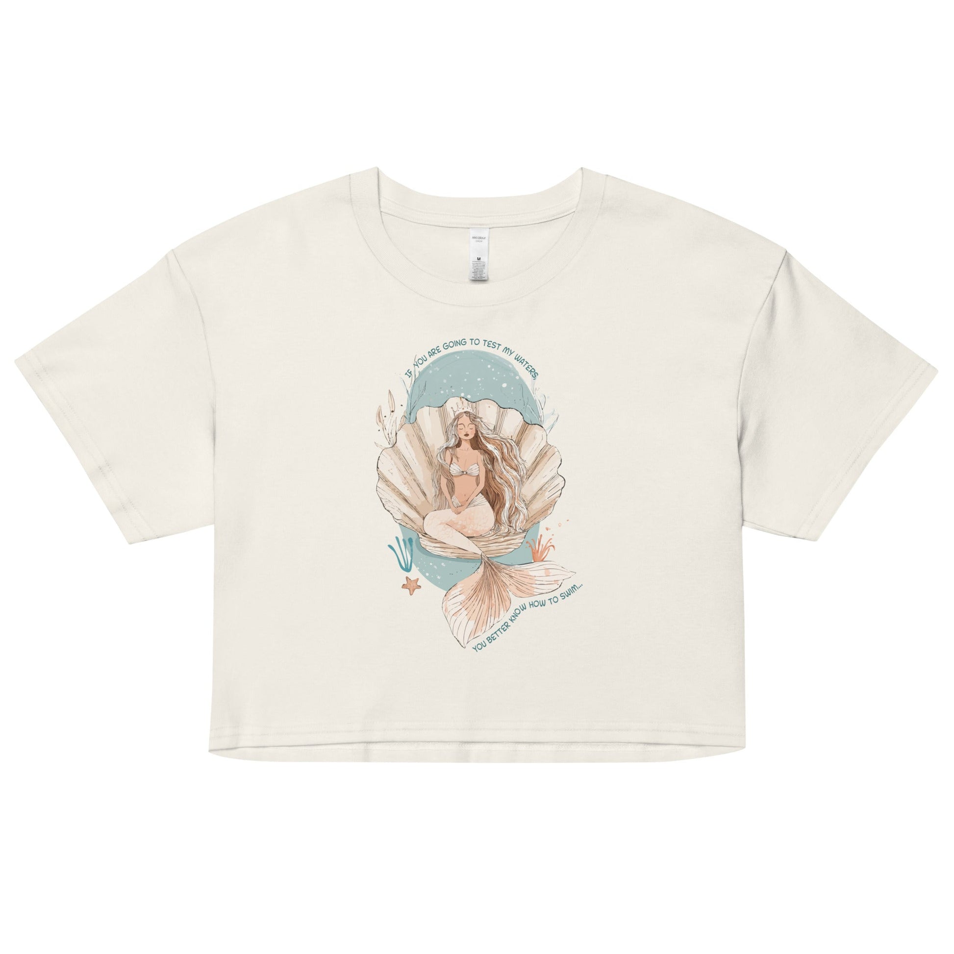 Salinity Swimwear Test My Waters Women’s Crop Top T-Shirt